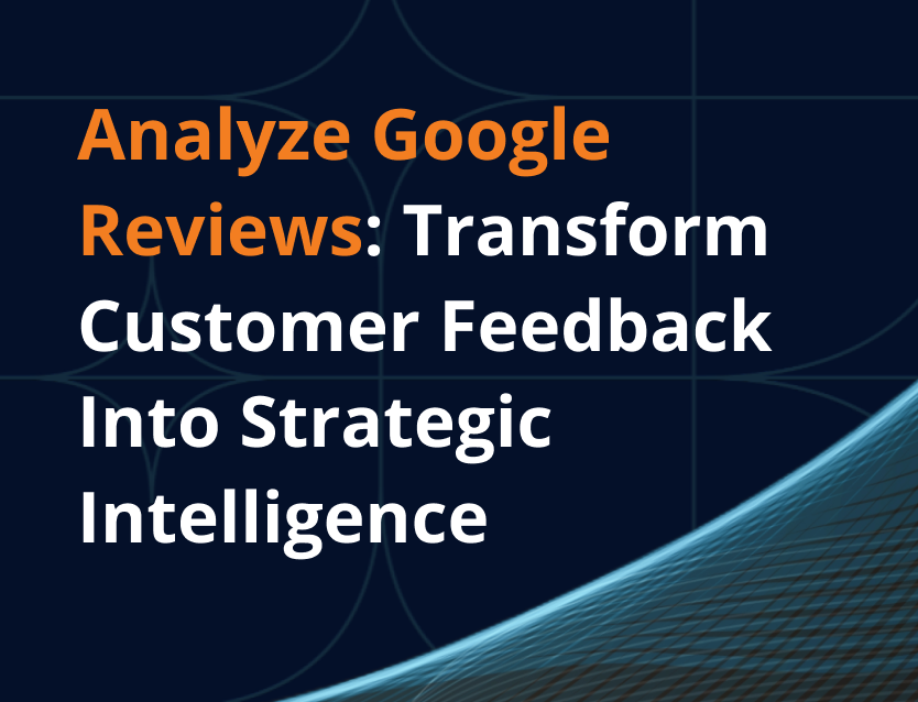 DataSlush ReviewLens - Analyze Google Reviews